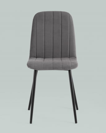 Стул Easy велюр Темно-серый_3